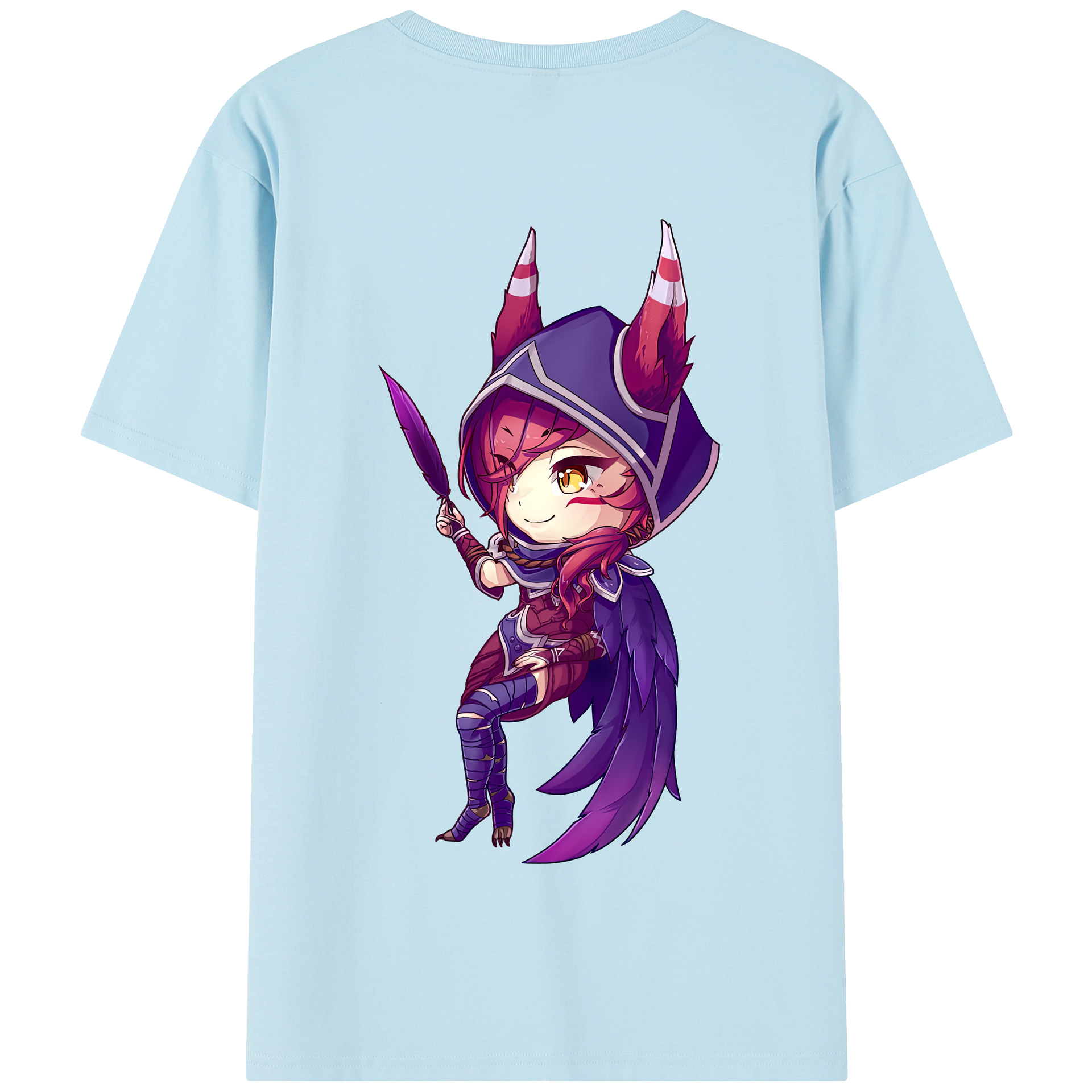 リーグ・オブ・レジェンド League of Legends LOL 綿100％半袖Tシャツ（背面プリント）